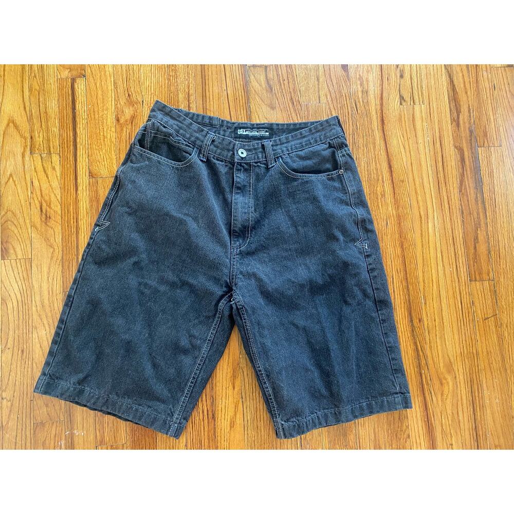 Most official 7 black baggy jorts jean shorts jnco girbaud 2000s y2k size 34